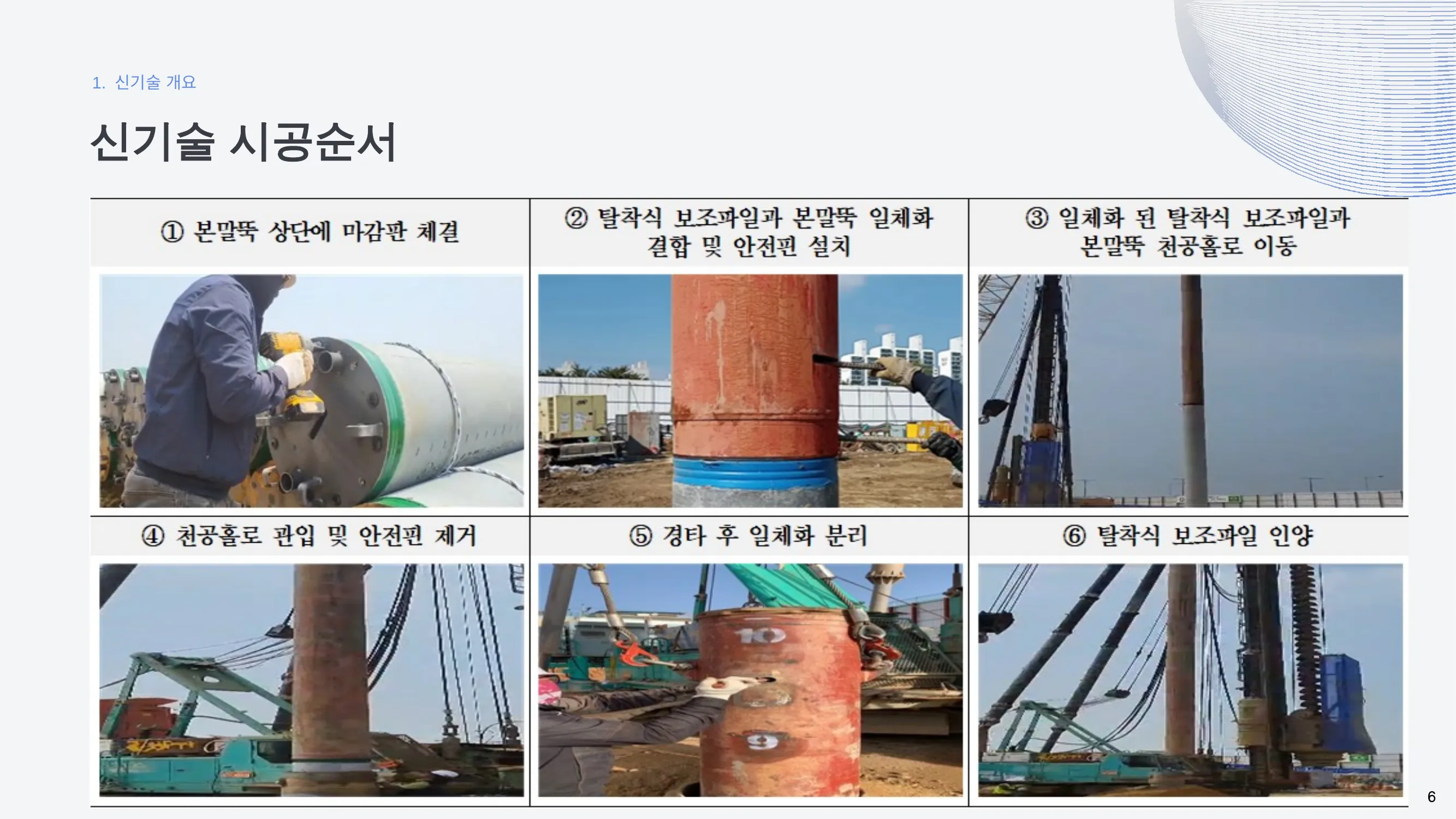 SACP-PILE 시공순서